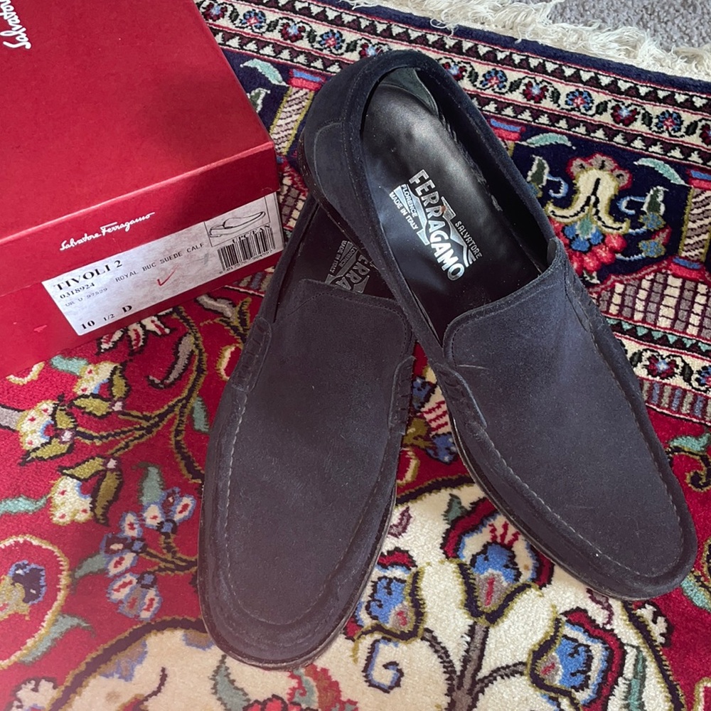 Ferragamo Suede Loafers